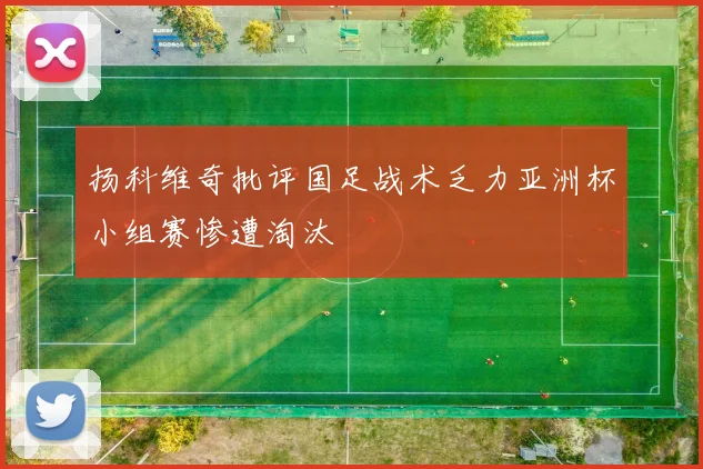 扬科维奇批评国足战术乏力亚洲杯小组赛惨遭淘汰